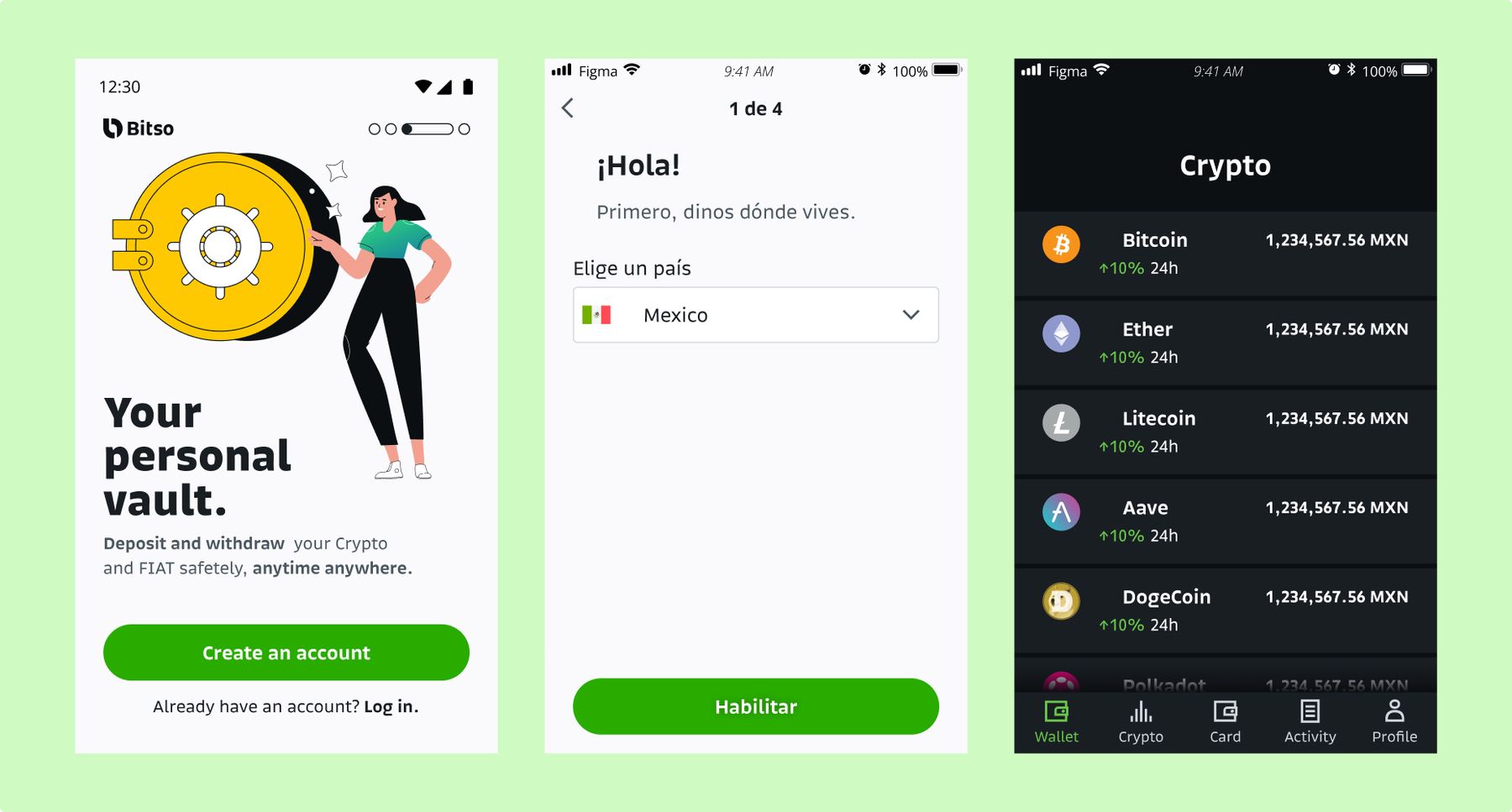 Flare used in different screens.